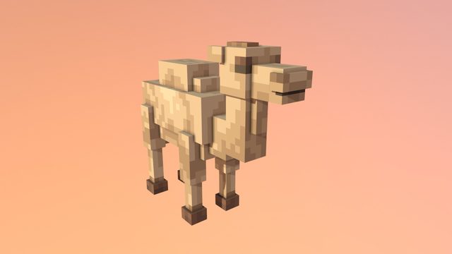 Blockbench 作品：骆驼动物模型